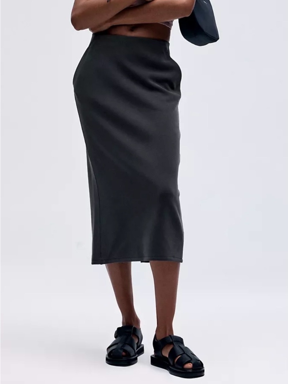 lululemon athletica Charcoal Gray Midi Pencil Skirt - Picture 2 of 3